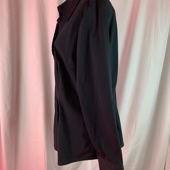 New York & Company black button down shirt size XL - Picture 2 of 6